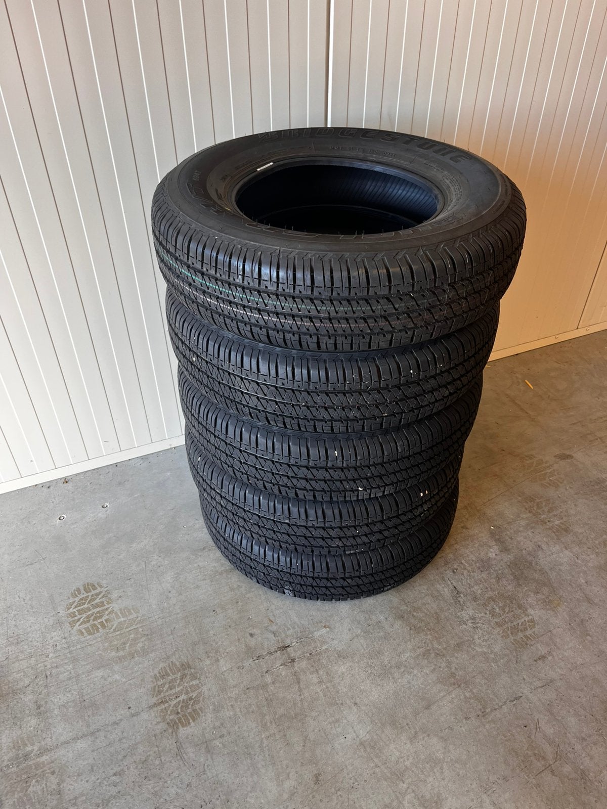 5x Bridgestone Dueler H/T 195/80/15, Ophalen, Gebruikt, 15 inch, Band(en)