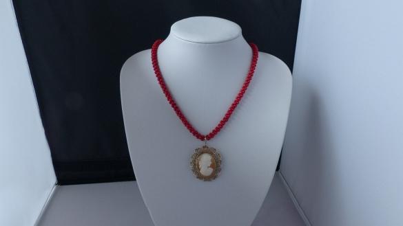 KORAAL ketting/oorhanger-set, Verzenden, Nieuw, Verstelbaar, Rood