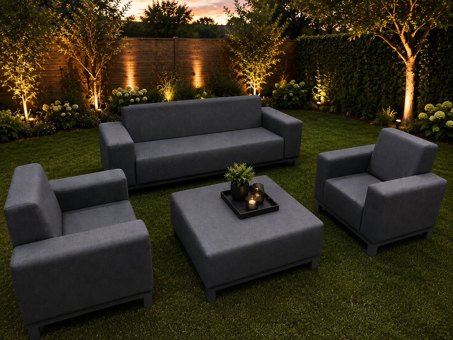 ✅OUTDOOR Loungeset Tuinset ( All-Weather ) NIEUWPRIJS: €3500, 5 zitplaatsen, Ophalen of Verzenden, Zo goed als nieuw, Loungeset