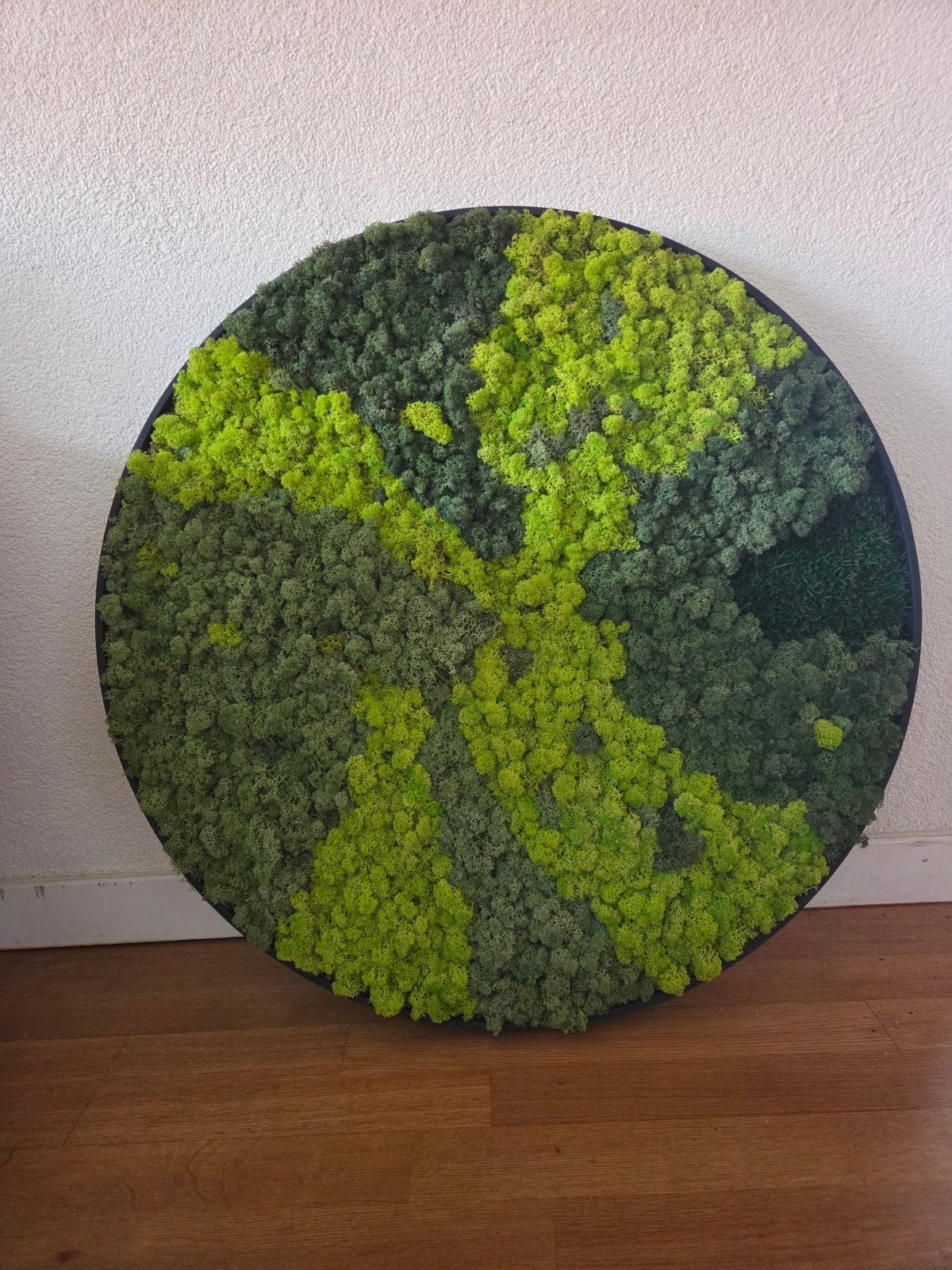 Groene mos cirkel 80cm doorsnee, Ophalen, Zo goed als nieuw