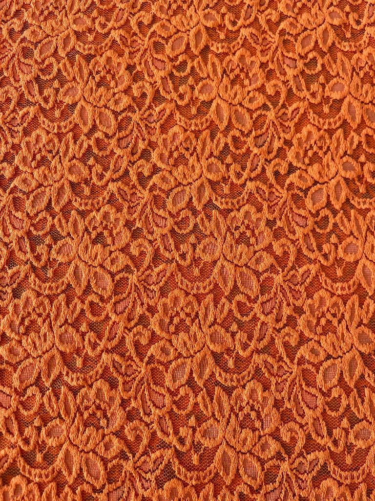 Oranje kanten stof, Hobby en Vrije tijd, Stoffen en Lappen, Verzenden, Nieuw, Oranje, 30 tot 120 cm