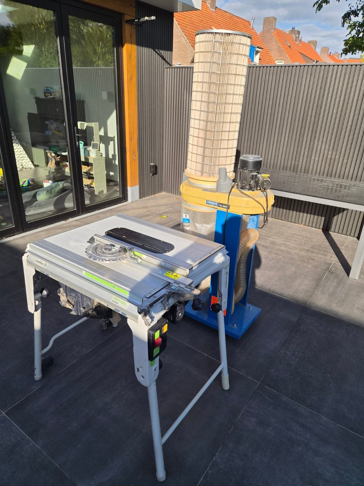 Festool TKS80 tafelcirkelzaag, Doe-het-zelf en Verbouw, Ophalen, 1200 watt of meer, Cirkelzaag, 70 mm of meer