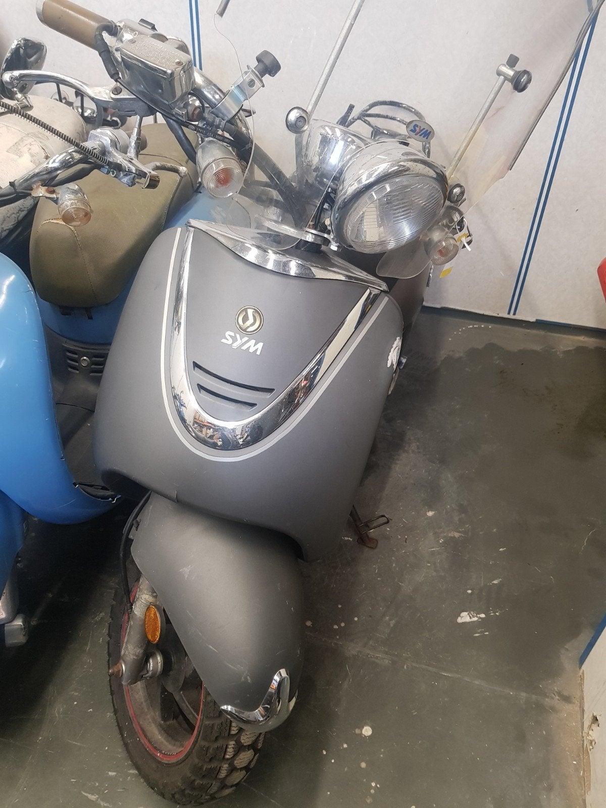 SYM Allo's en Retro scooters 4 stuks blauw kenteken, Gebruikt, Ophalen of Verzenden, Benzine, Fiddle