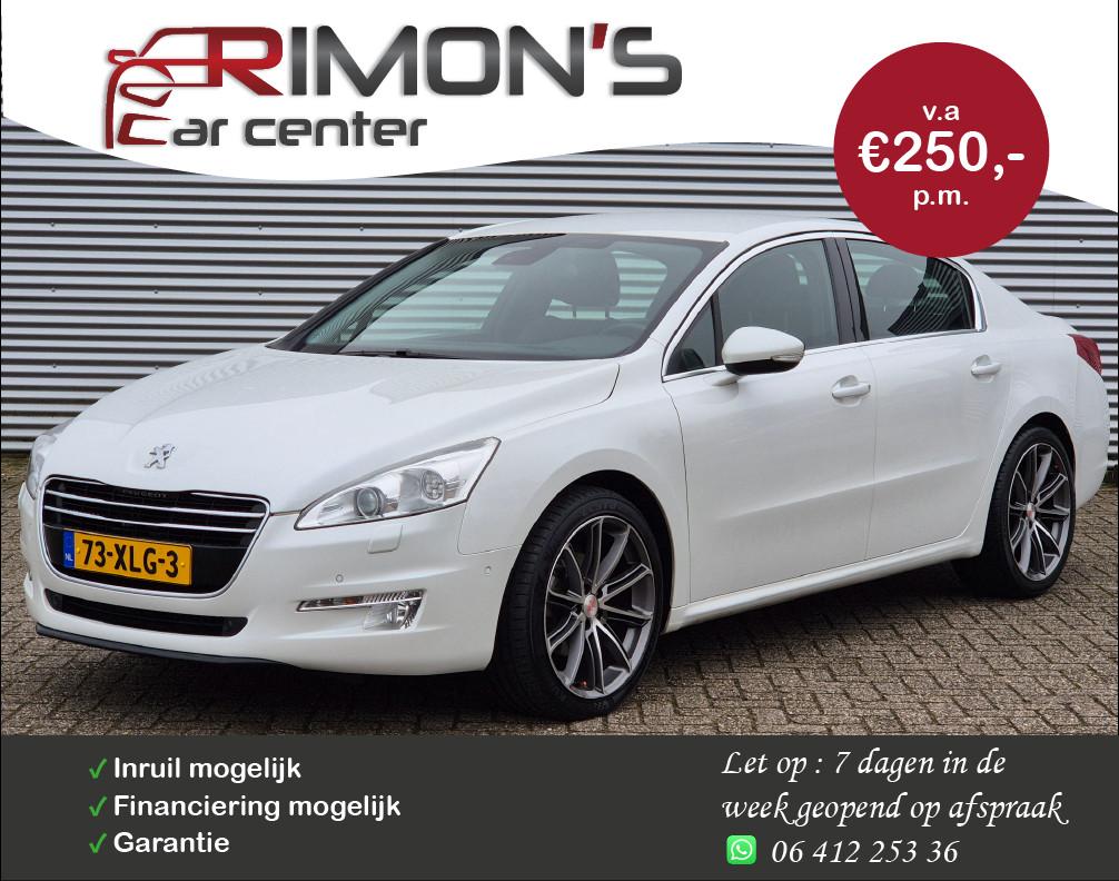Peugeot 508 1.6 THP Active Headup Navi Airco Apk Tm 05-2027, Auto's, Euro 5, Gebruikt, Wit, Origineel Nederlands