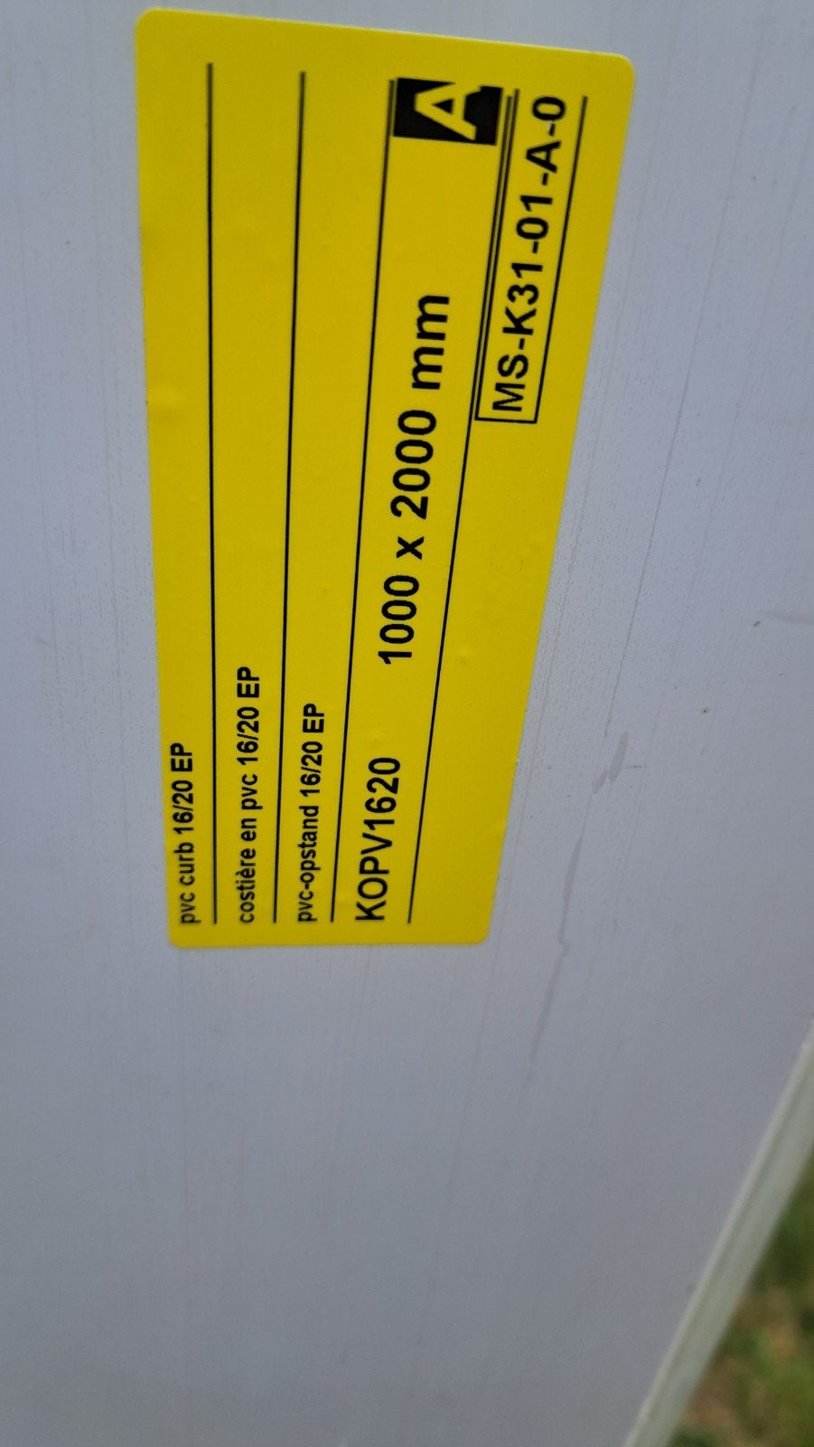 Opstand voor lichtkoepel pvc, Overige materialen, Nieuw, 15 m² of meer, Ophalen
