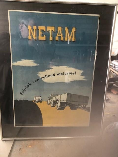 netam poster, Verzenden, Zo goed als nieuw, Overige merken
