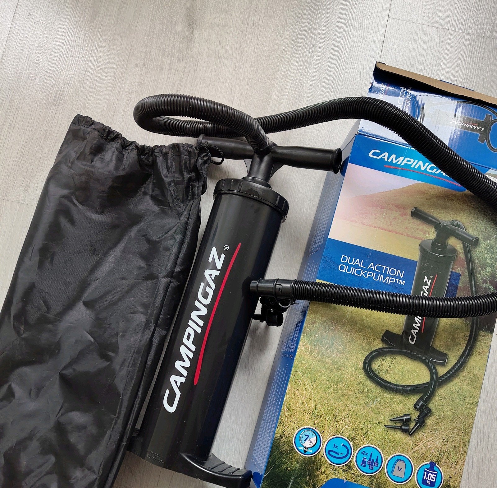 Campingaz Dual Action Quickpump Luchtpomp, Ophalen of Verzenden, Zo goed als nieuw, Handmatig