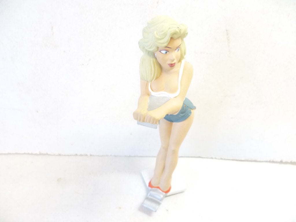 Frisdrankblikjes houder model Pin Up 17cm blondhaar, Ophalen of Verzenden, Zo goed als nieuw