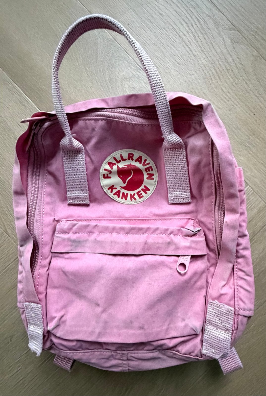 Roze Fjällräven Kånken rugzak, Gebruikt, 25 tot 40 cm, 30 tot 45 cm, Ophalen
