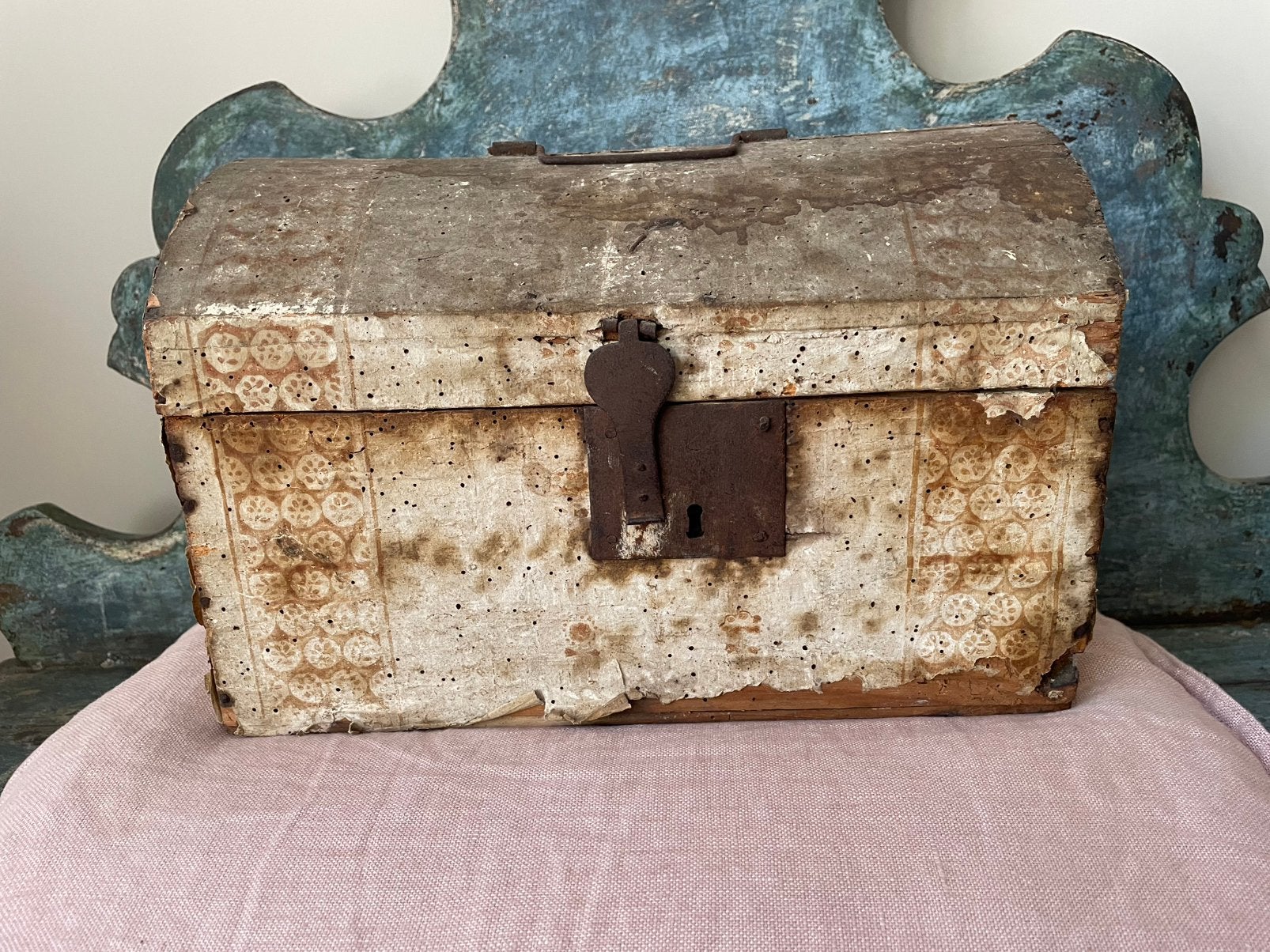 Antieke Franse bruidskist 18e eeuw, Antiek en Kunst, Antiek | Woonaccessoires, Ophalen of Verzenden