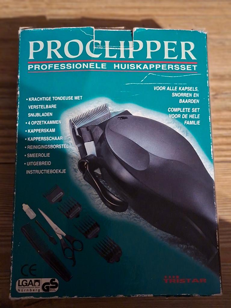 Tristar PROCLIPPER Tondeuse met Opzetstukken en Snoer, Ophalen of Verzenden, Gebruikt, Haarverzorging