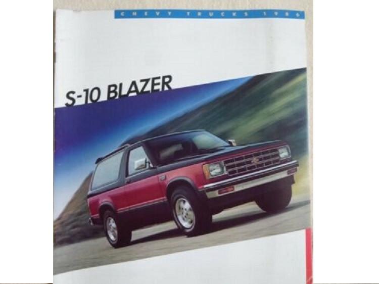Chevrolet Blazer S-10, brochure uit 1986, Verzenden, Gelezen, Chevrolet