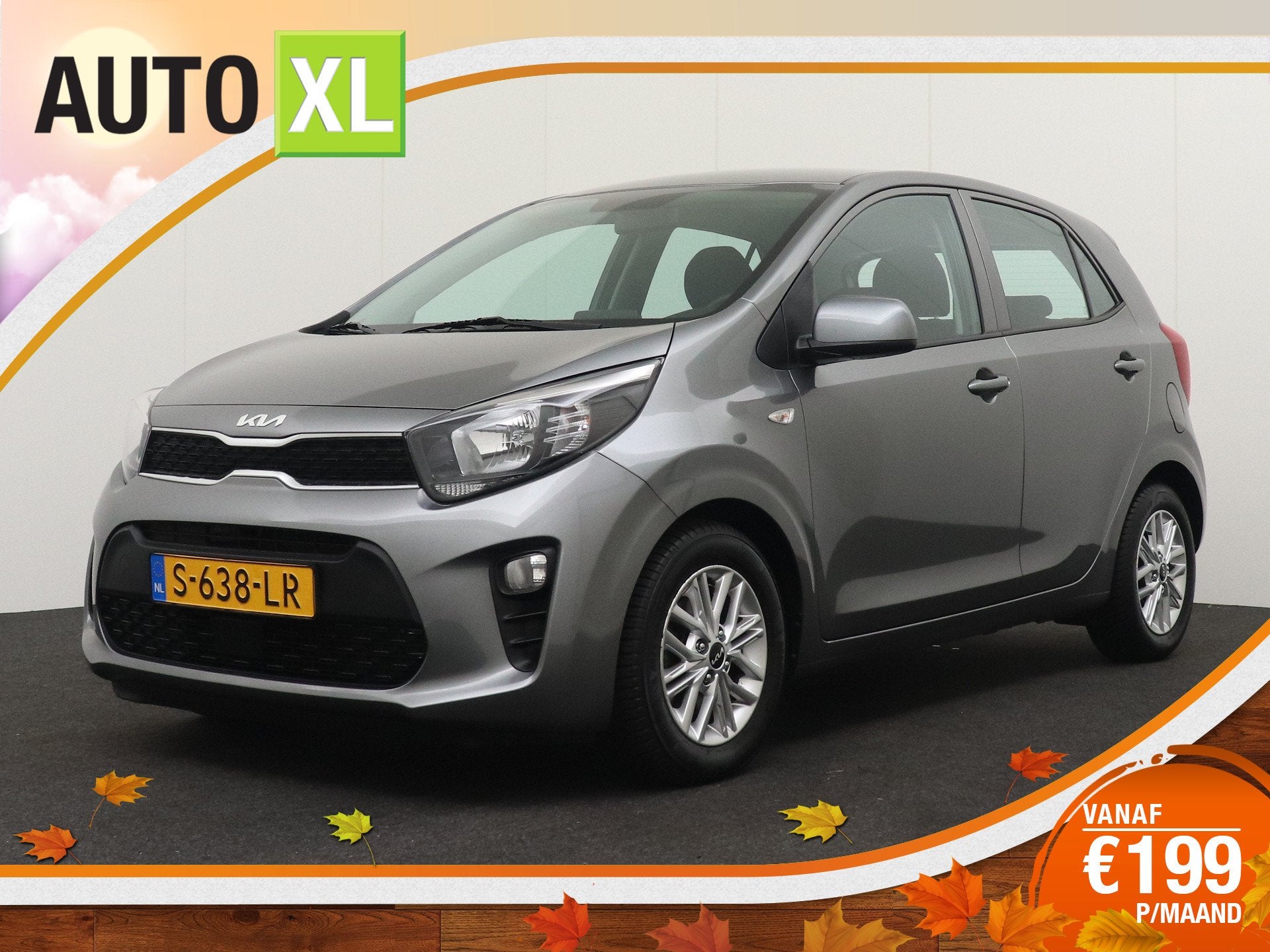 Kia Picanto 1.0 DPi DynamicLine Camera Carplay Cruise, Voorwielaandrijving, Dealer onderhouden, Stof, Gebruikt