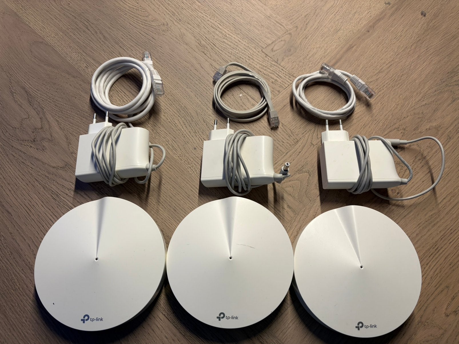 TP-Link Deco M9 Plus Mesh WiFi Set (3 stuks) AC2200, Ophalen, Gebruikt