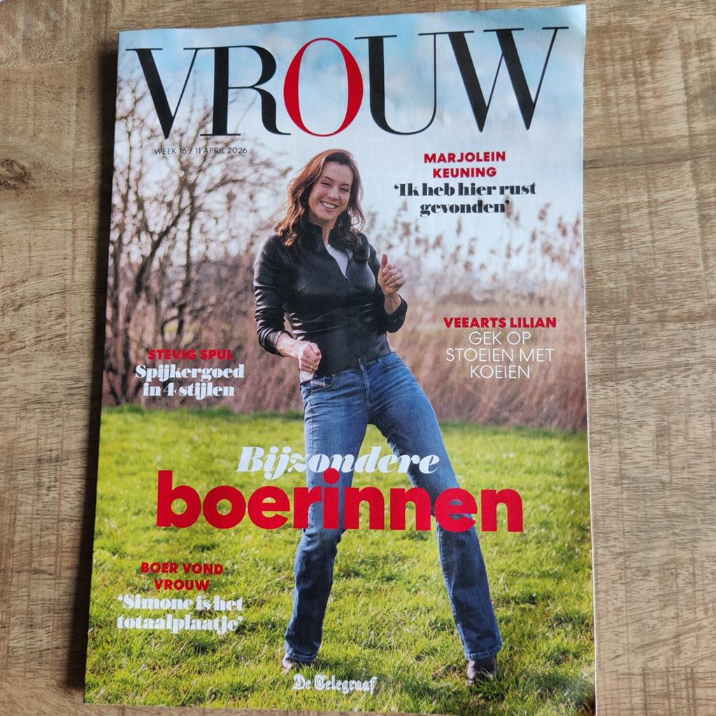 Vrouw Magazine Bijlage Telegraaf week 16 2026, Ophalen of Verzenden, Zo goed als nieuw, Damesbladen
