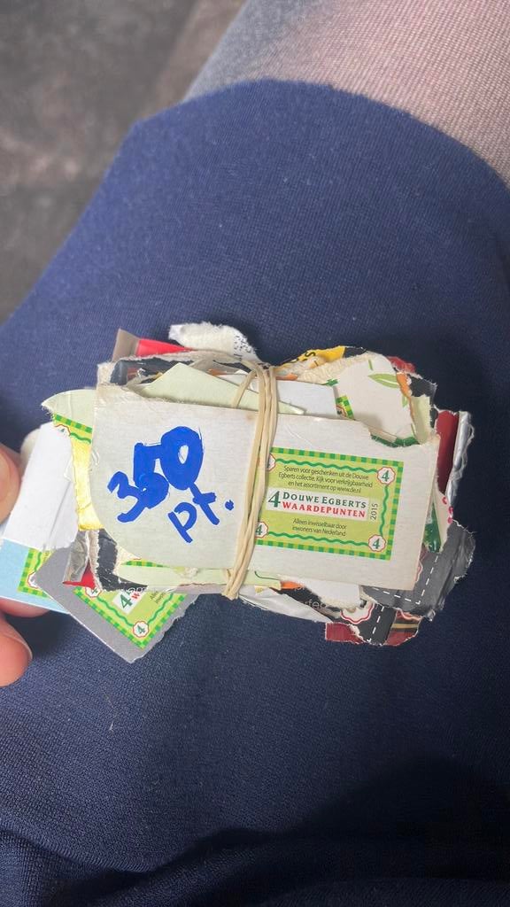 350 D.E. Douwe Egberts punten thee en koffie, Hobby en Vrije tijd, Spaarzegeltjes, Ophalen of Verzenden, Koffie of Thee, Zegels, Bonnen of Punten