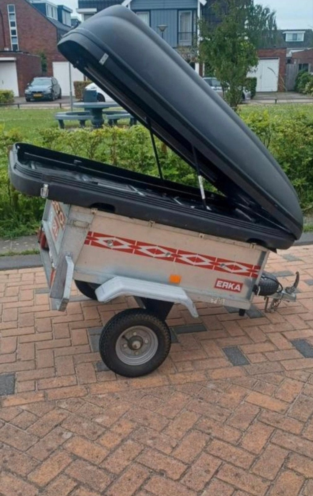 Erka Bagagewagen / Aanhanger / kar met of zonder dakkoffer, Ophalen of Verzenden