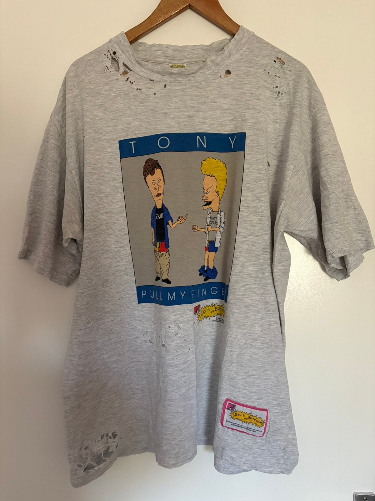 Vintage 90s beavis and butthead shirt, Verzenden, Gedragen, Maat 56/58 (XL)
