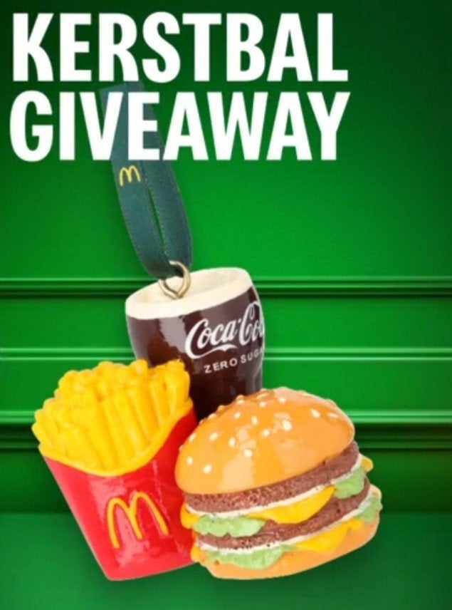 McDonald's Kersthanger Burger Friet Cola – Nieuw in Doos, Diversen, Ophalen of Verzenden, Nieuw