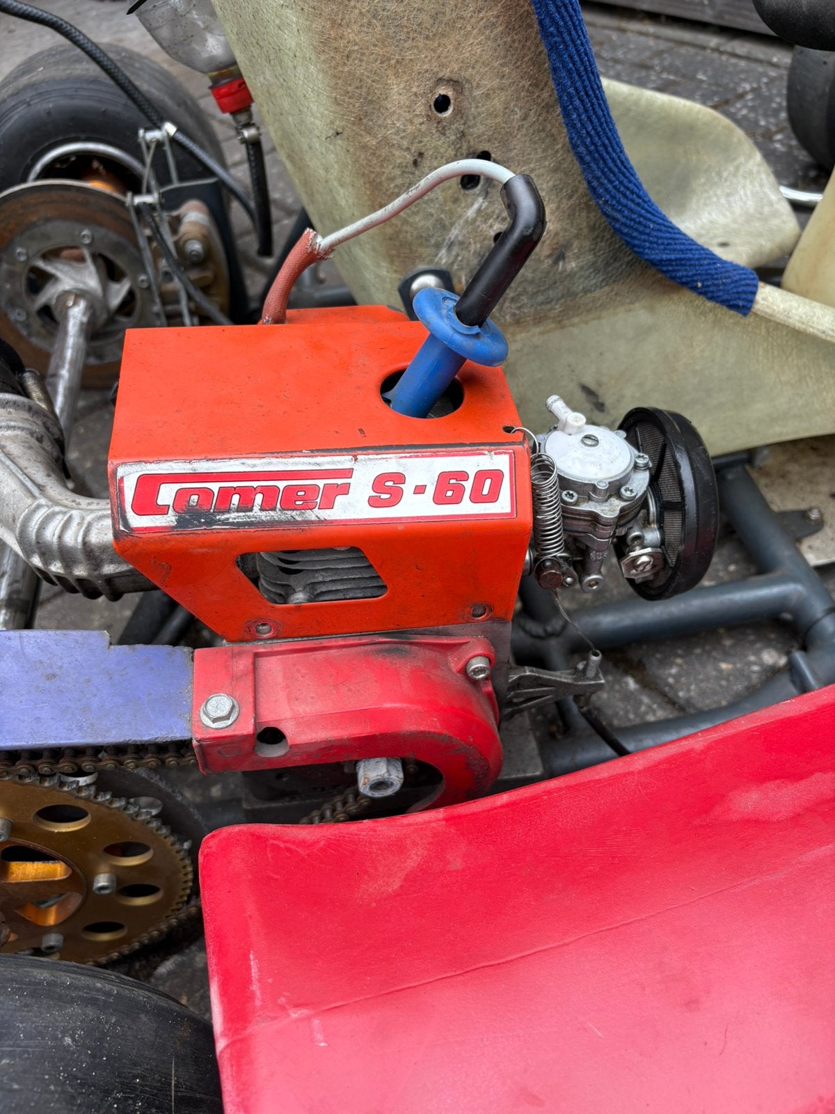 Comer 60cc s60 kartblok inc uitlaat kart, Sport en Fitness, Karting, Ophalen, Gebruikt, Kart