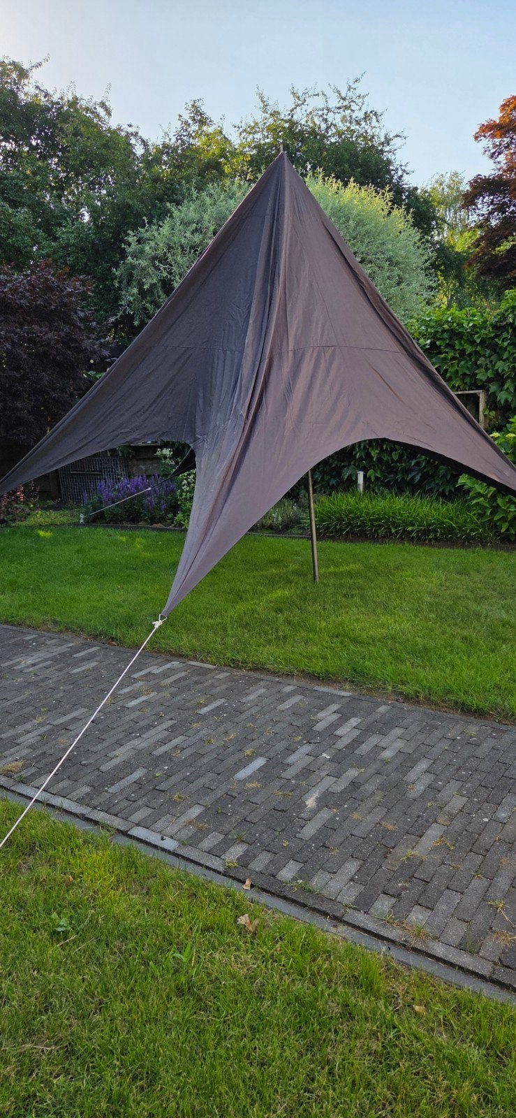 Antraciet Paviljoen 4x4x3.3m met Draagtas, Tuin en Terras, Ophalen, Opvouwbaar, Nieuw, 4 tot 6 meter