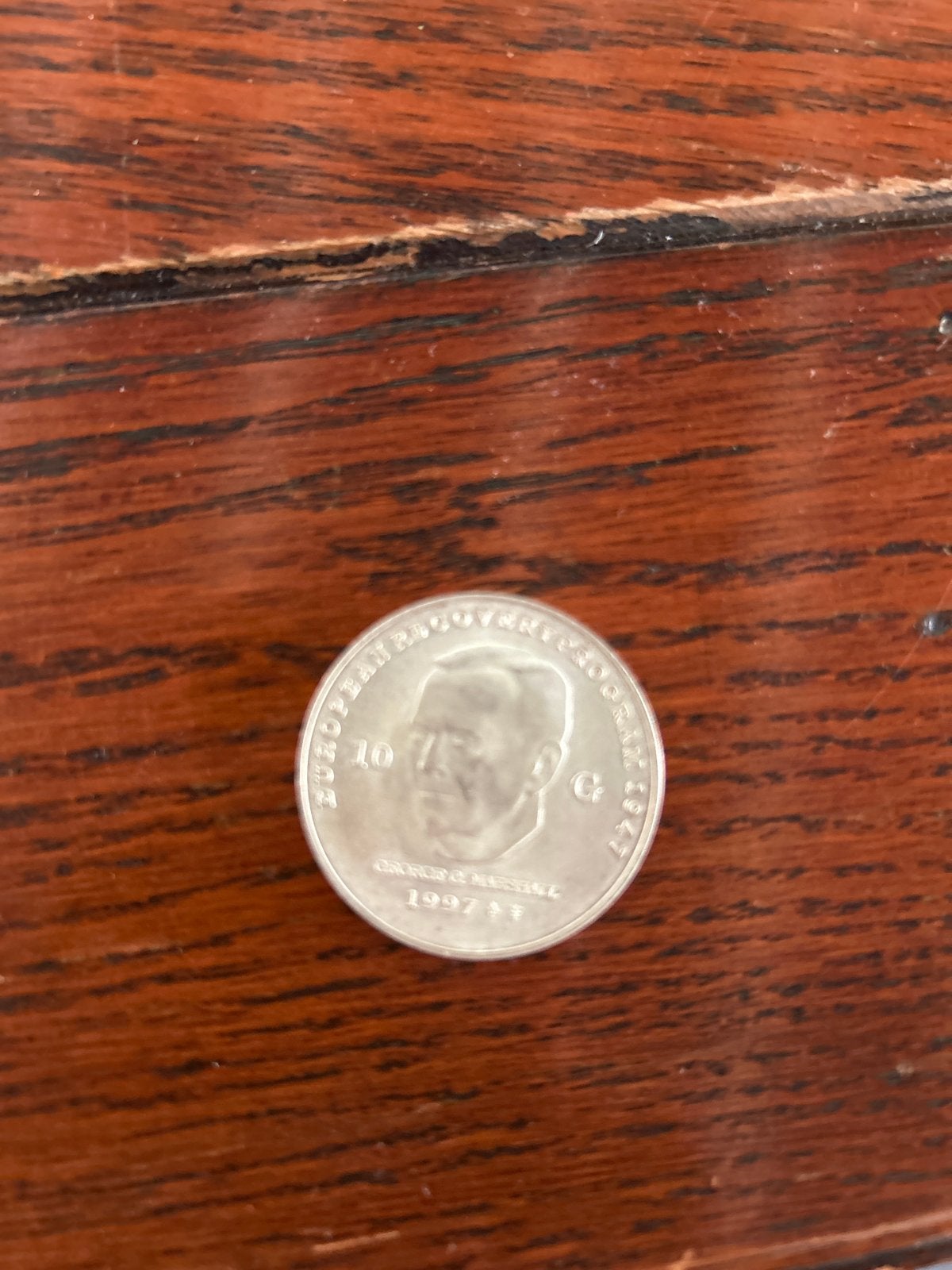 Zeldzame 10 Gulden munt marshall hulp, Ophalen of Verzenden, Koningin Juliana, 10 gulden, Losse munt