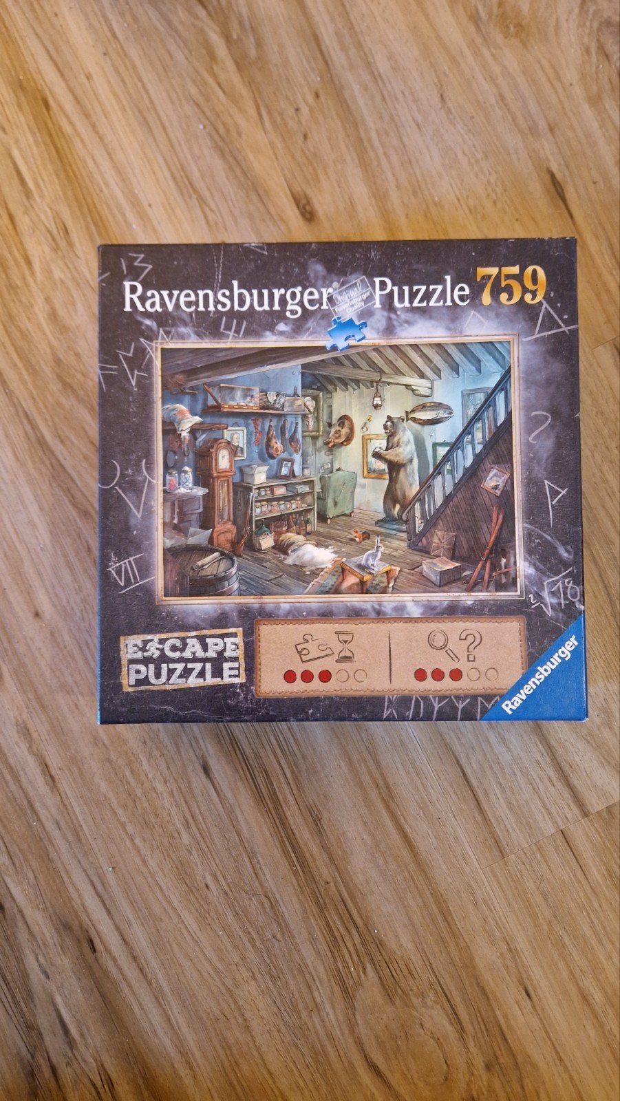 Ravensburger Escape Puzzle 759 stukjes - mist 1 stukje, Ophalen, 500 t/m 1500 stukjes, Gebruikt, Legpuzzel