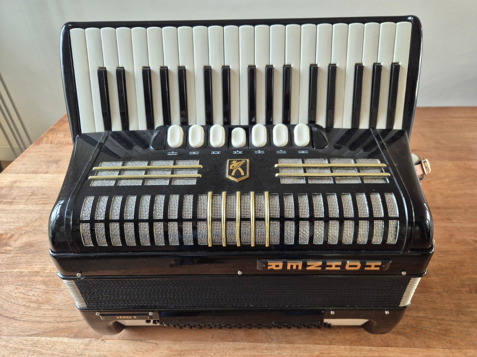 Hohner Verdi II Accordeon met koffer, Muziek en Instrumenten, Ophalen, Met koffer, Zo goed als nieuw, 96-bas