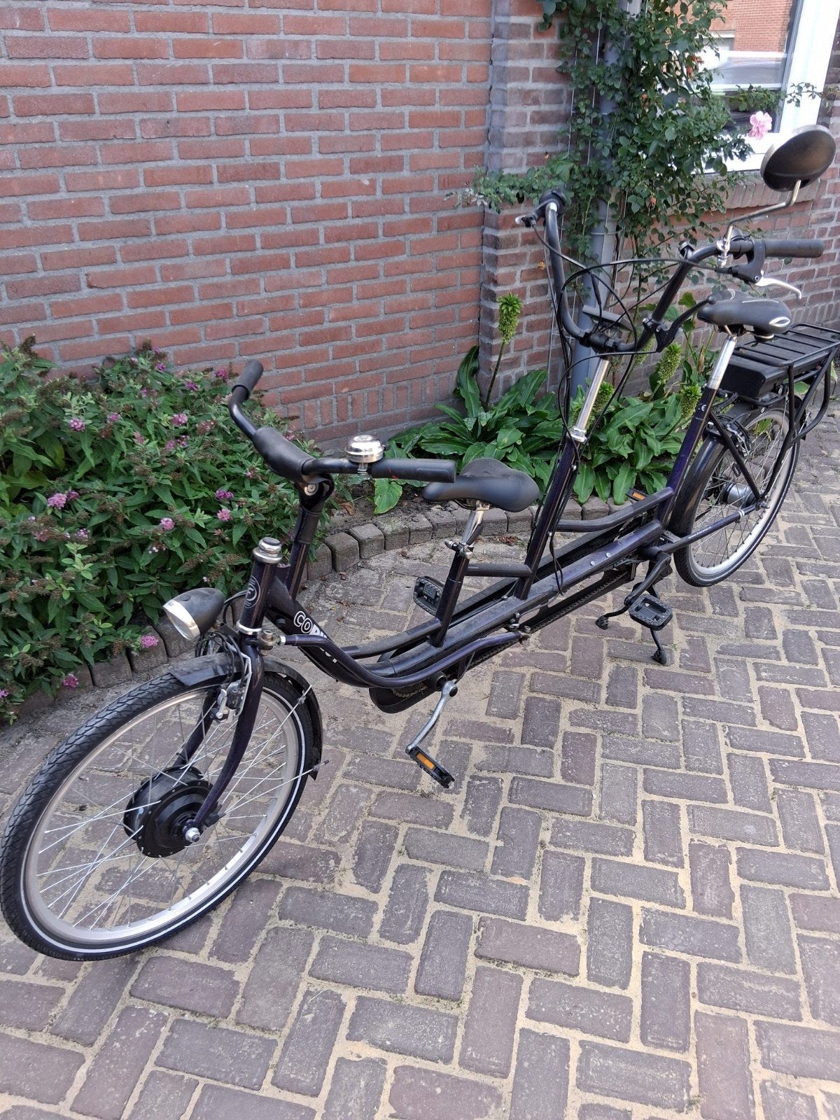 Elektrische Ouder-kind tandem, Fietsen en Brommers, Fietsen | Tandems, Ophalen, Gebruikt, Minder dan 49 cm, 55 cm of meer