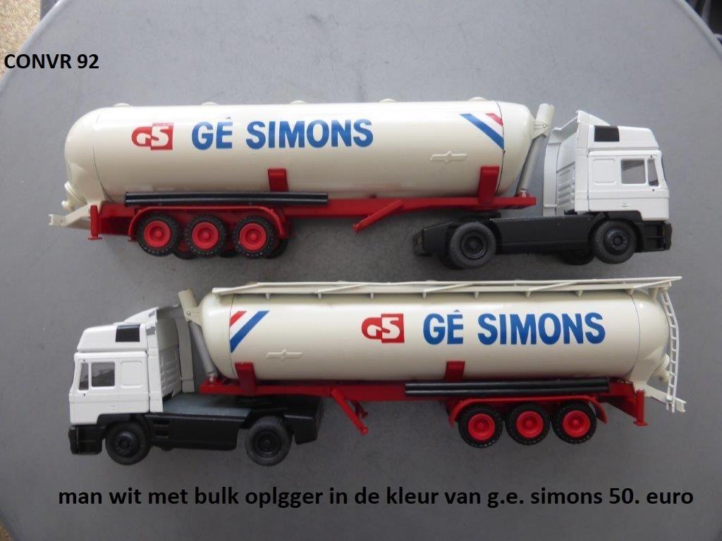 conrad man met ge simons bulk trailer, Ophalen of Verzenden, Zo goed als nieuw, Bus of Vrachtwagen, Conrad