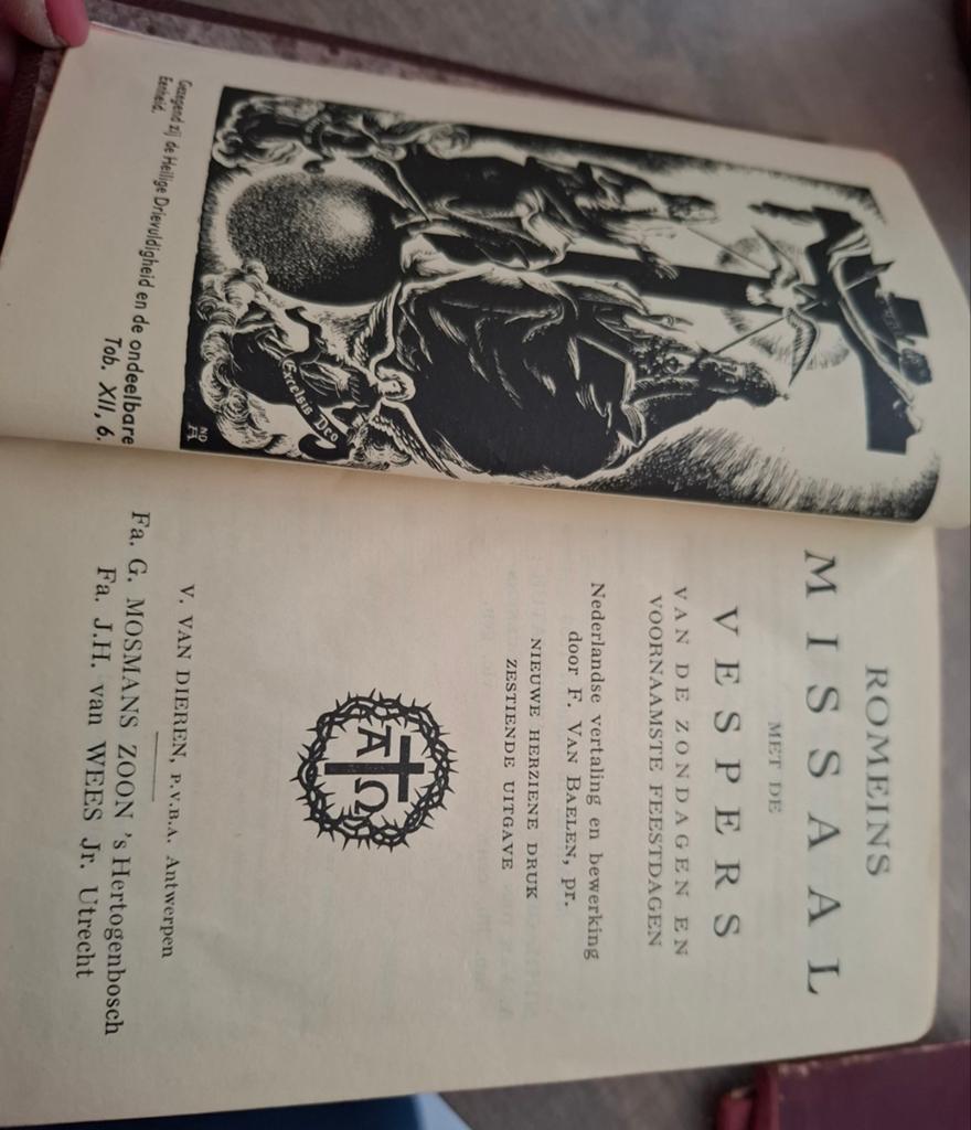 Romeins Missaal met Vespers - Zesde Druk, Ophalen of Verzenden, F. van Baalen, pr.