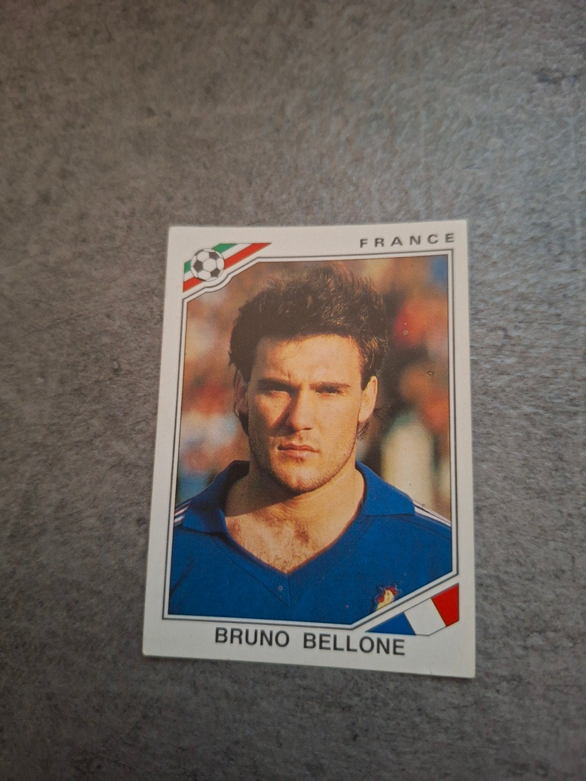 Panini sticker WK 86 Mexico. Bruno Bellone Frankrijkm, Ophalen of Verzenden, Zo goed als nieuw, Sticker