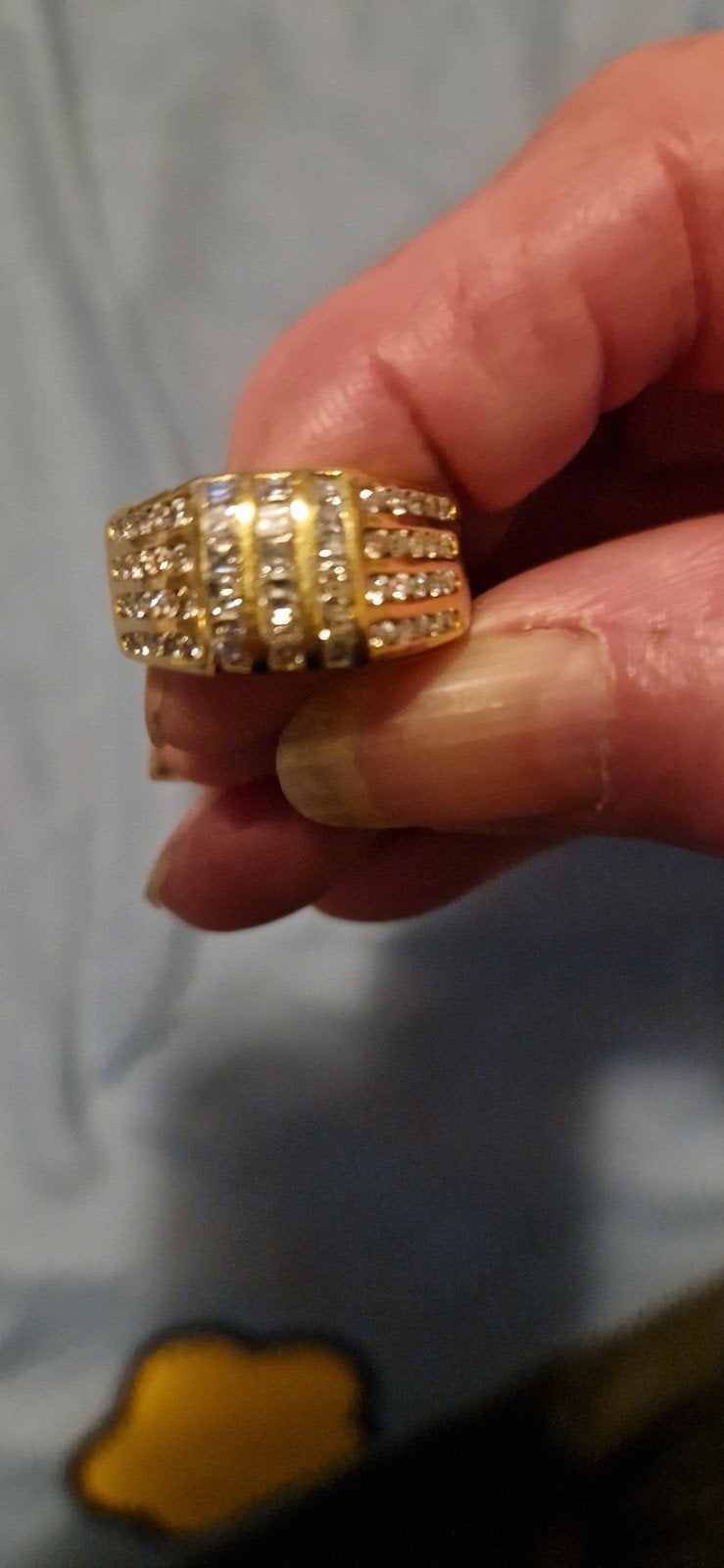 goud dames  ring met diamanten, Ophalen, 17 tot 18, Dame, Goud