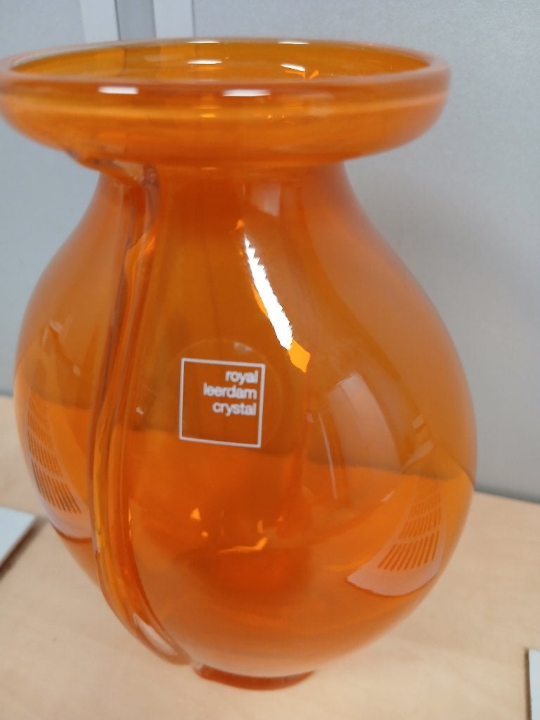 Oranjevaas Willem Alexander 50 (Royal Leerdam Crystal), Ophalen of Verzenden