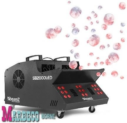 Rookmachine + Bellenblaas Double, LED, 3 in 1, Smoke, Bubble, Rookmachine, Nieuw, Info@marbeco.nl, BeamZ