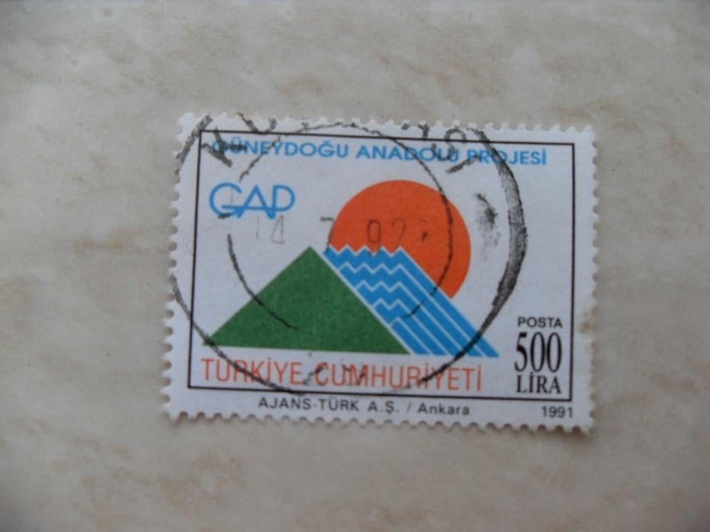 Turkije 1991., Postzegels en Munten, Postzegels | Azië, Verzenden, Gestempeld, Oost-Azië