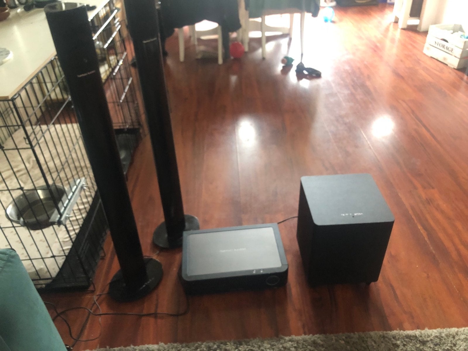 Harman Kardon 2.1 Home Cinema Set, Gebruikt, 2.1-systeem, Blu-ray-speler, 70 watt of meer