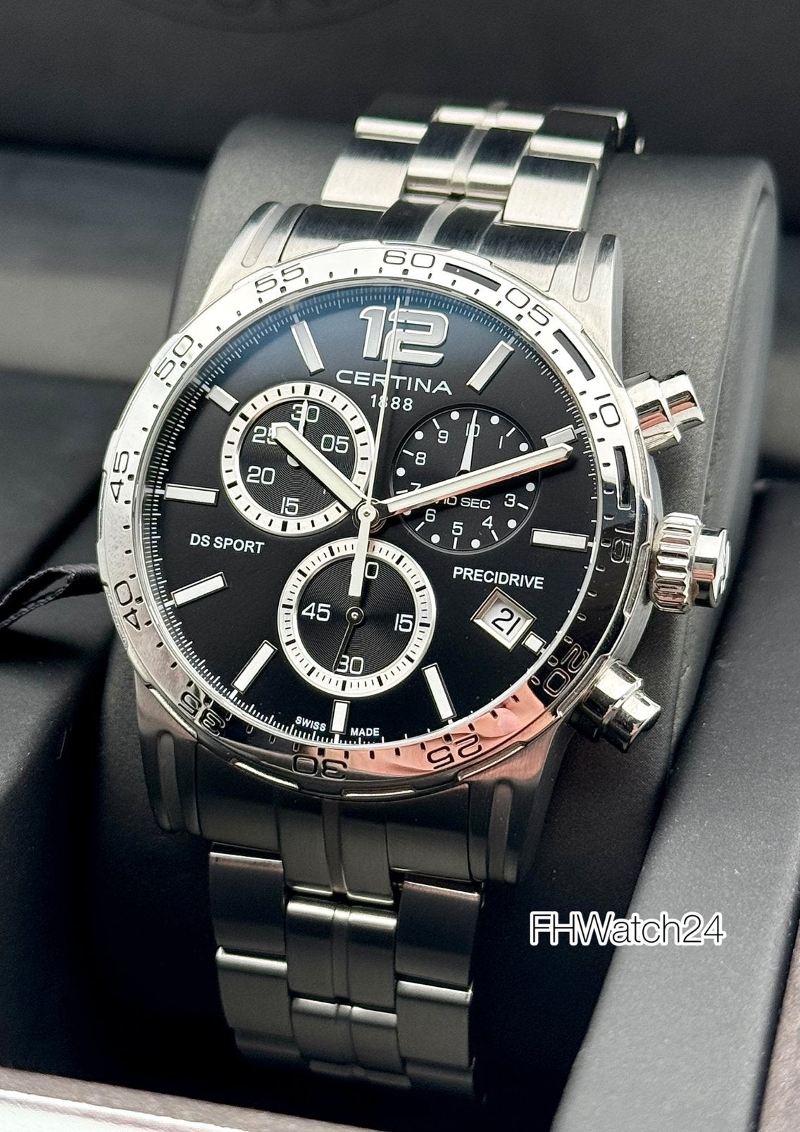 Certina DS Sport Precidrive C027417A. Doos en papieren., Overige merken, Staal, Gebruikt, Staal