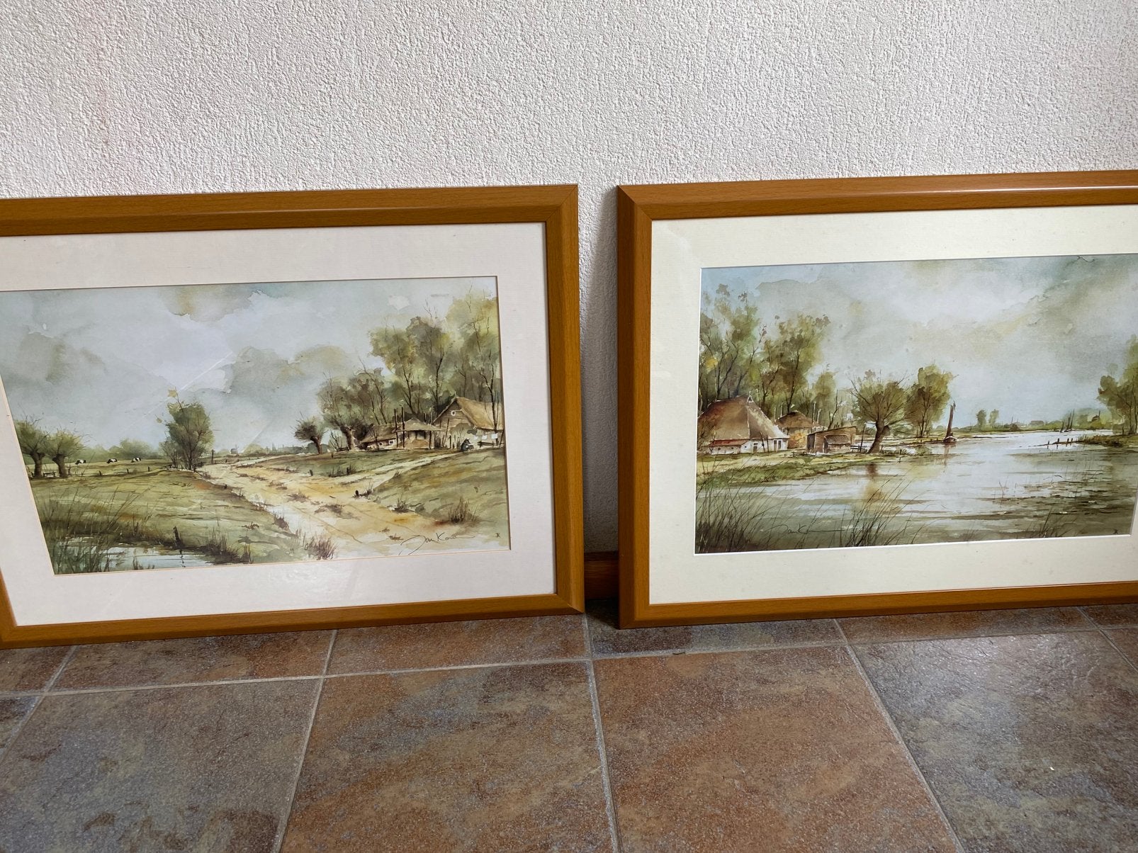 Mooie landelijke schilderijen van Jan Kooistra, Ophalen of Verzenden, Schilderij, 50 tot 75 cm