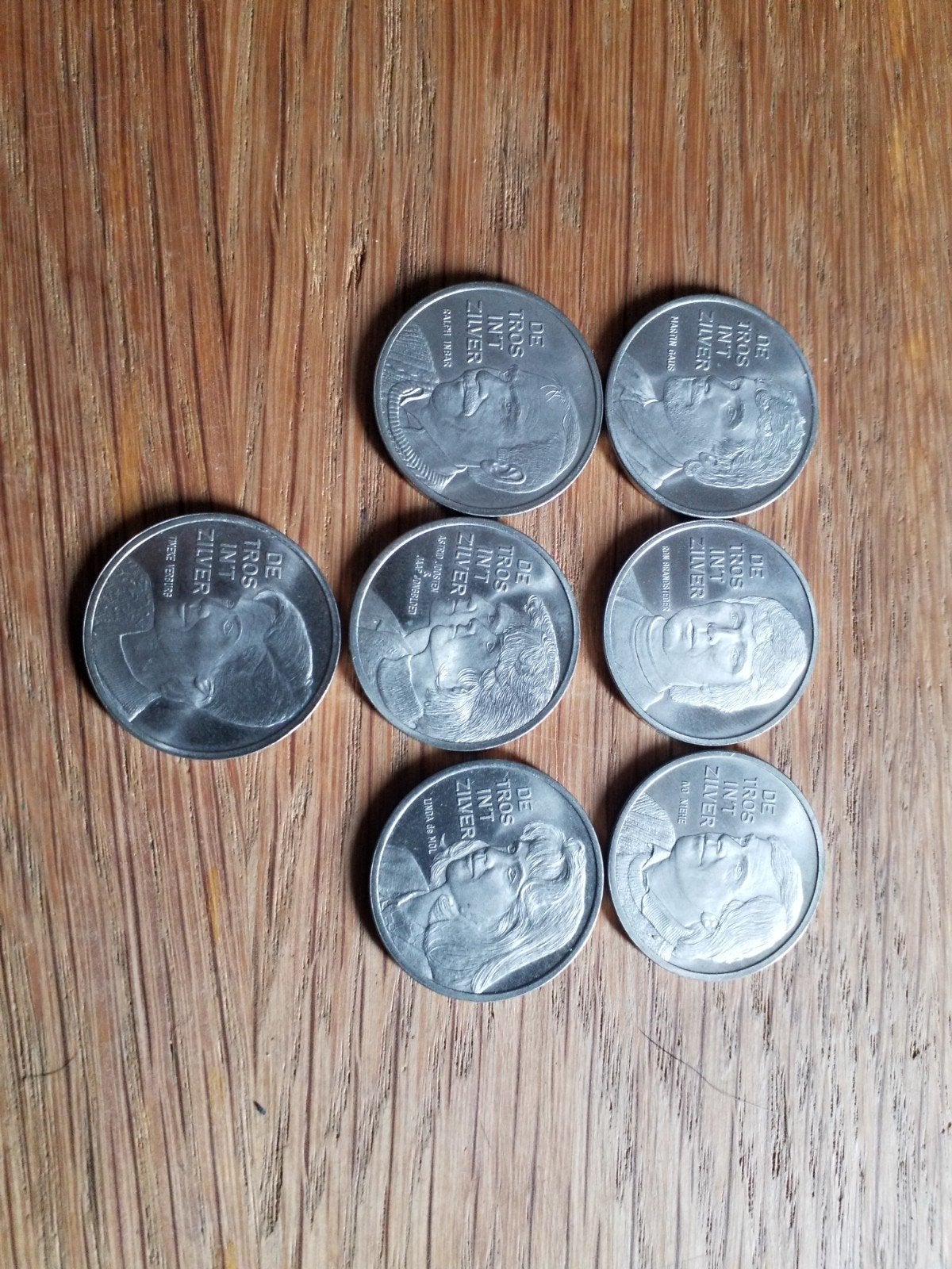 TROS Presentator & Presentatrice Munten Set (6 van 7), Ophalen of Verzenden, Koningin Beatrix, 1 gulden, Setje