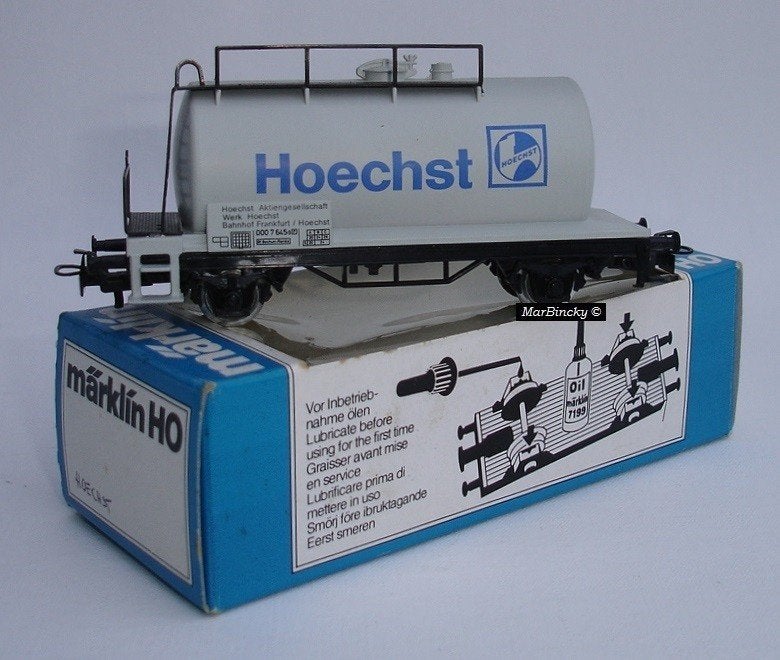 Märklin 4440 Hoechst Ketelwagen Grijs DB !, Wisselstroom, Wagon, Ophalen of Verzenden, Zo goed als nieuw