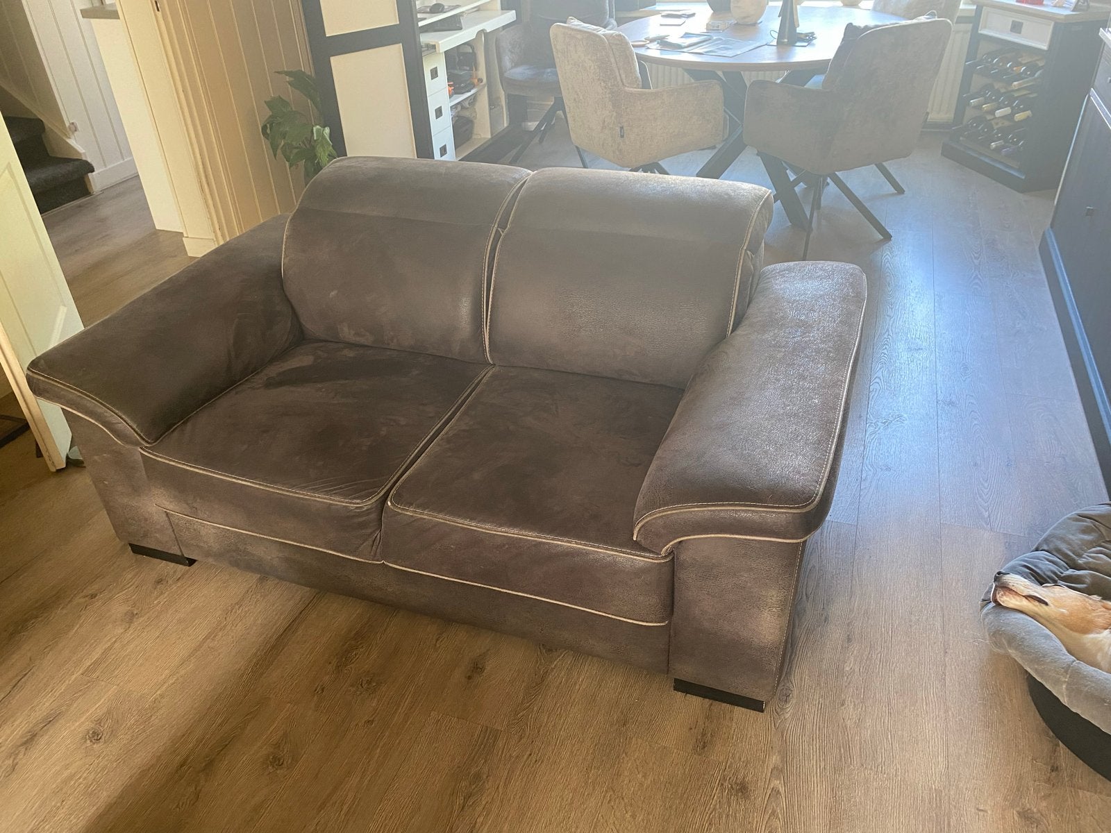 Profijt Meubel 2-en 3-zits bankstel, Huis en Inrichting, Ophalen, Gebruikt, 75 tot 100 cm, Rechte bank