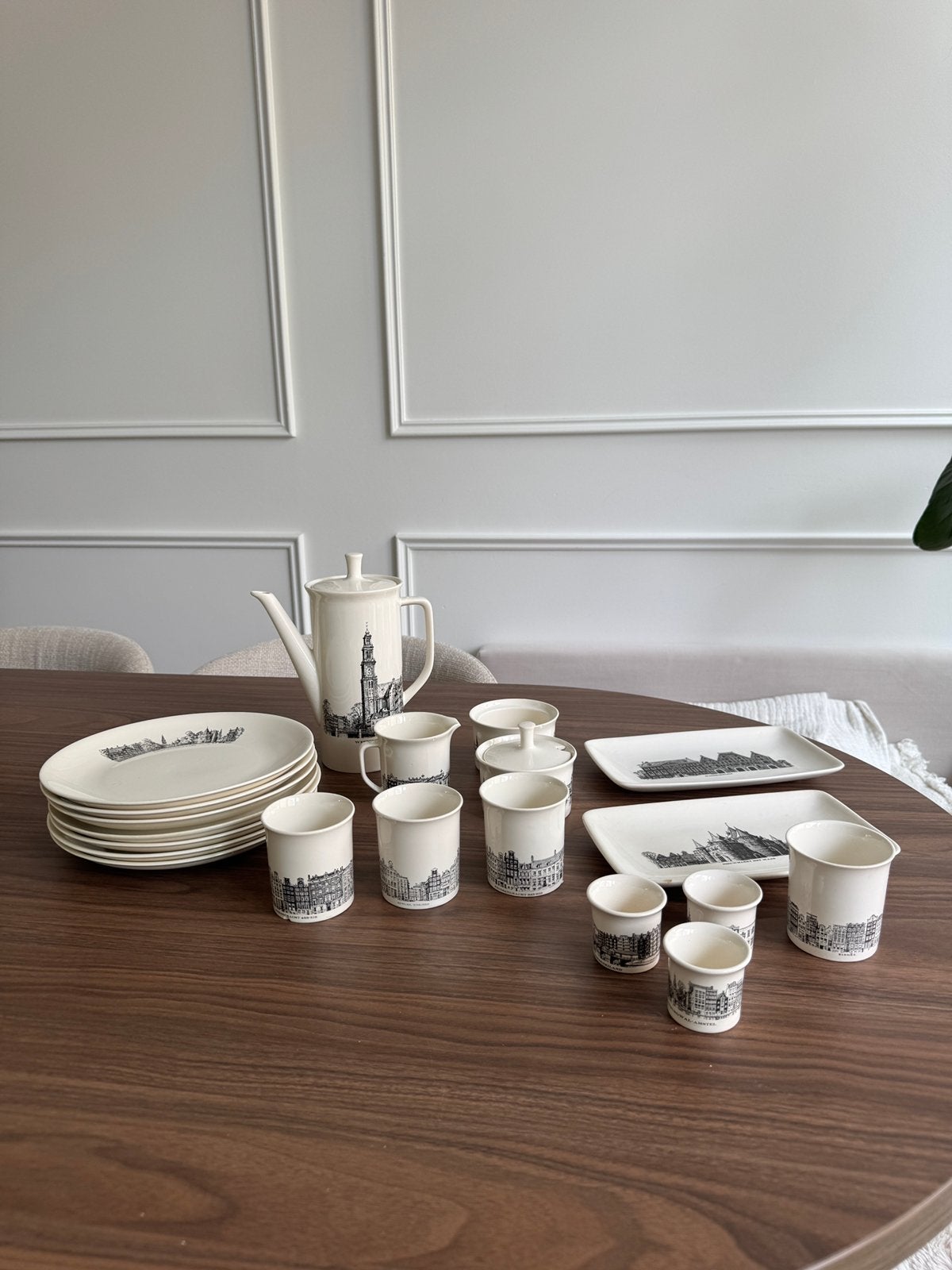 Vintage Villeriy & Boch servies Amsterdamse Grachten, Antiek en Kunst, Ophalen of Verzenden
