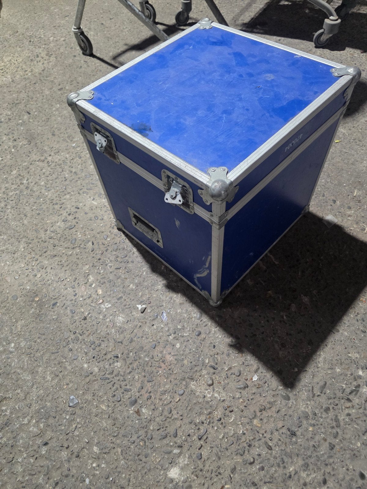 Blauwe flightcase / transportkist, Huis en Inrichting, Ophalen, 50 – 75, Gebruikt, 50 tot 100 cm
