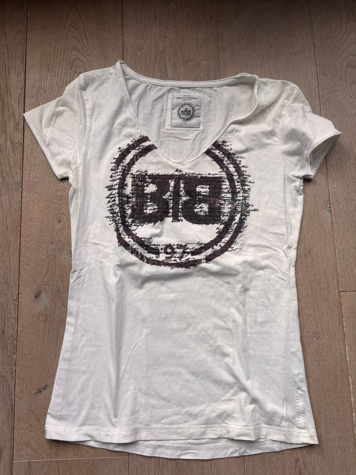 Buddha to Buddha shirt wit maat L, Wit, Maat 42/44 (L), Ophalen of Verzenden, Korte mouw