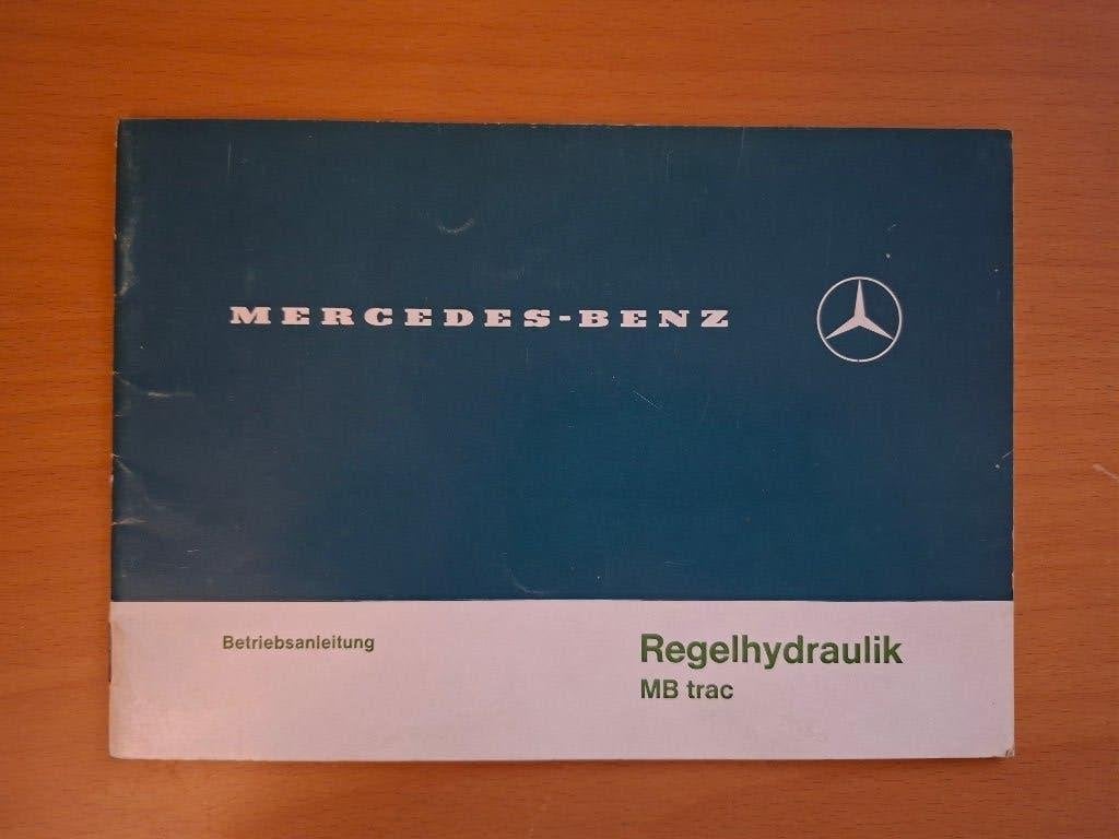 Handleiding Mercedes Benz MB Trac regelhydraulik, Ophalen of Verzenden, Zo goed als nieuw, Tractor en Landbouw