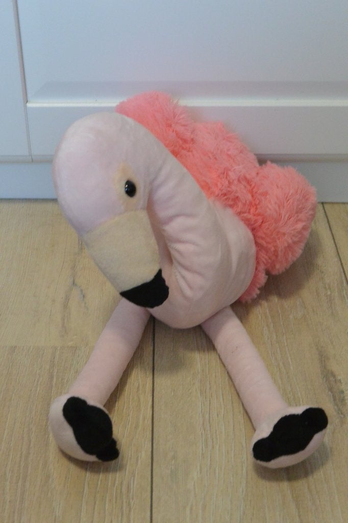 Roze flamingo knuffel, Ophalen of Verzenden, Zo goed als nieuw, Overige typen, Wasbaar