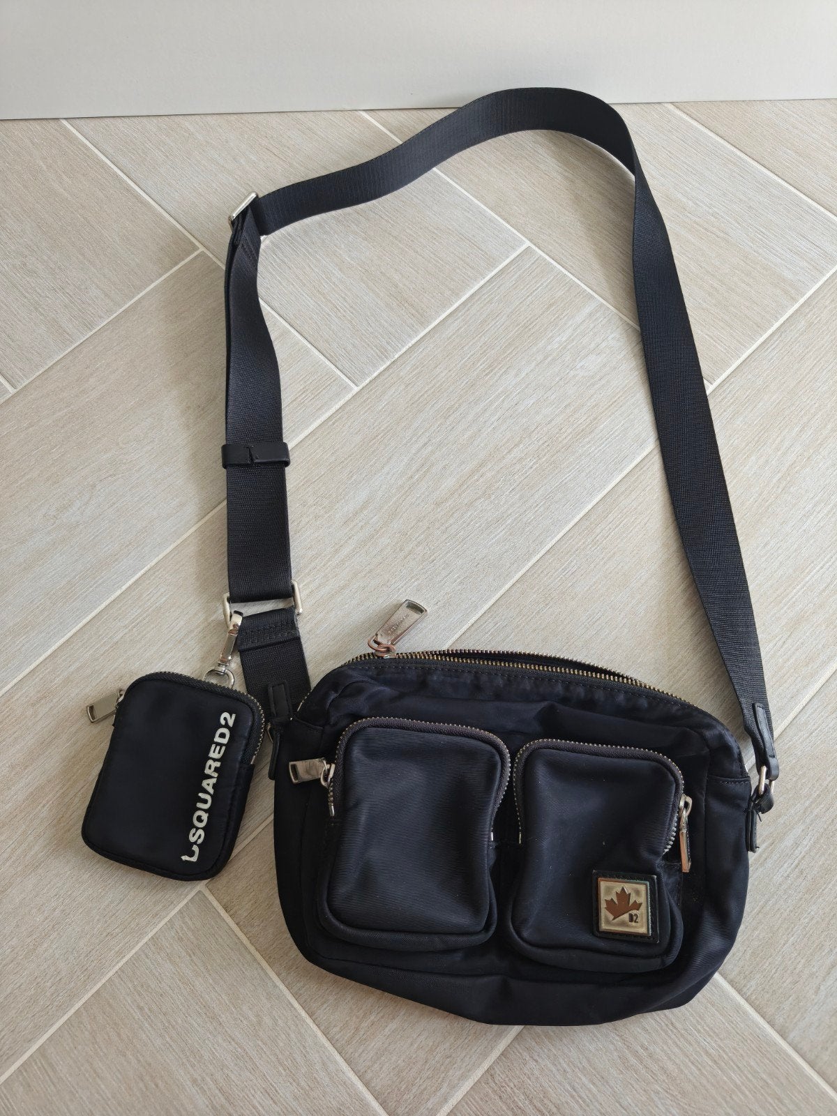 Dsquared2 Messenger Bag Body Schoudertas Origineel, Ophalen of Verzenden, Zwart
