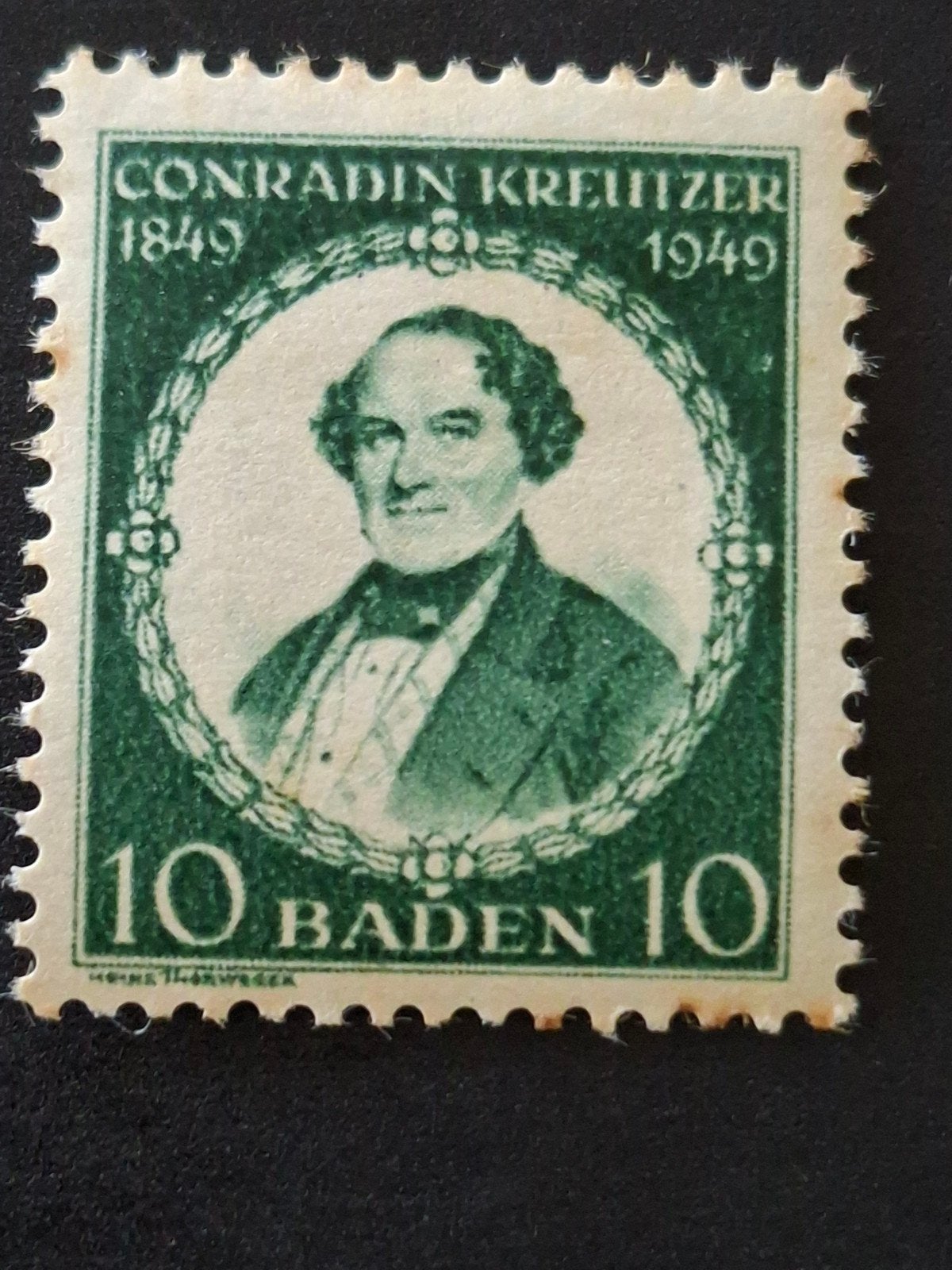 Duitsland Fr. Zone Baden Mi 53  #4.  Pf plakker + roest, Verzenden, Overige periodes, Postfris