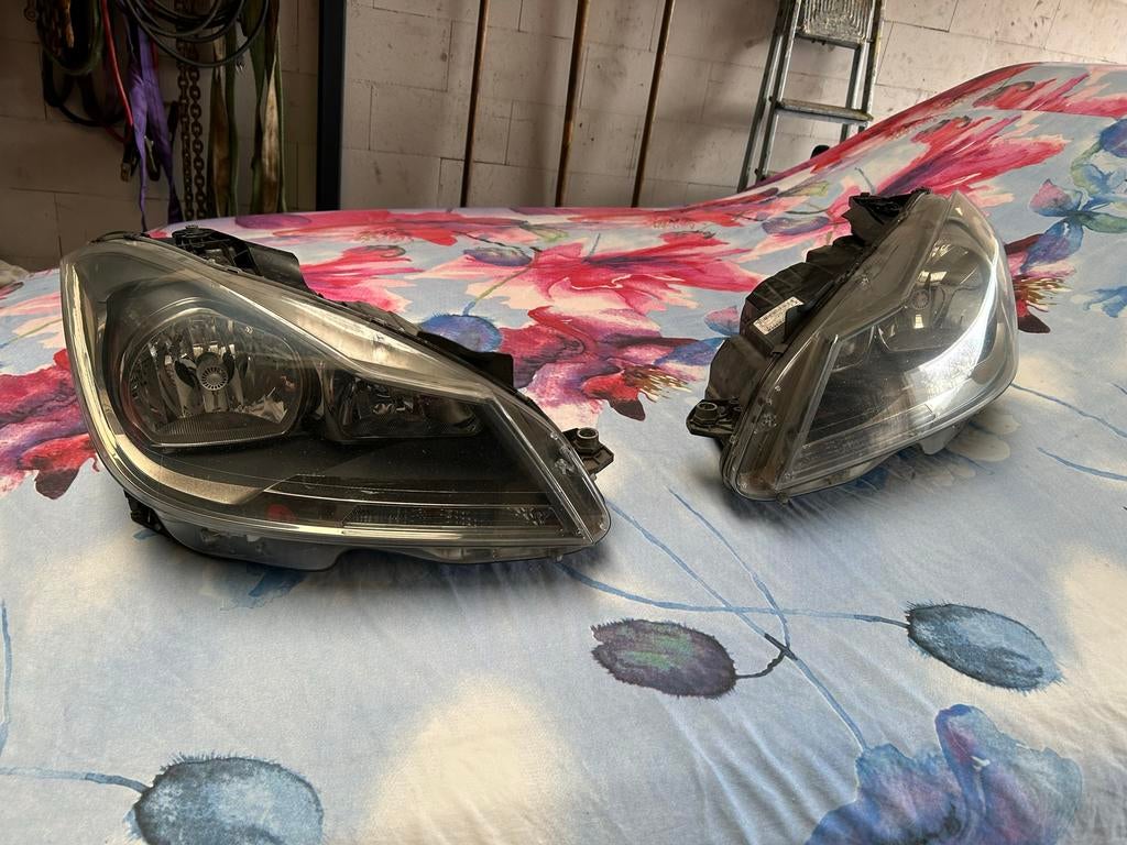 Mercedes-Benz C-Klasse W204 Koplampen, Ophalen of Verzenden, Gebruikt, Mercedes-Benz